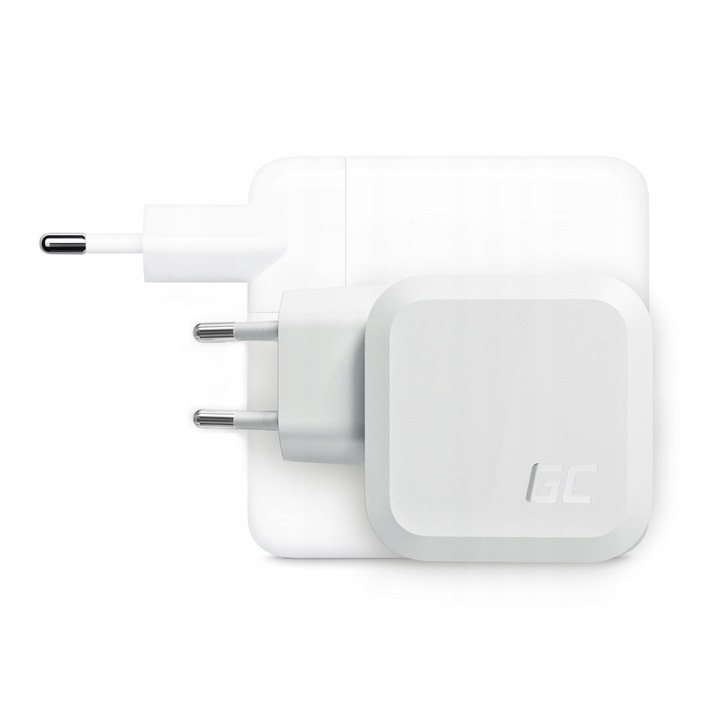 Biała Ładowarka GaN 65W + Kabel USB-C USB-C Typ C 60W 120cm Power Delivery