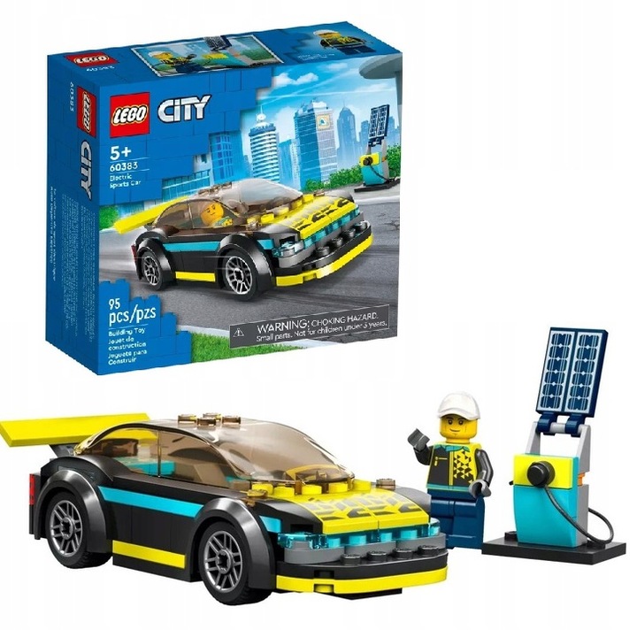 LEGO CITY 5+ AUTO ELEKTRYCZNY SAMOCHÓD SPORTOWY 60383