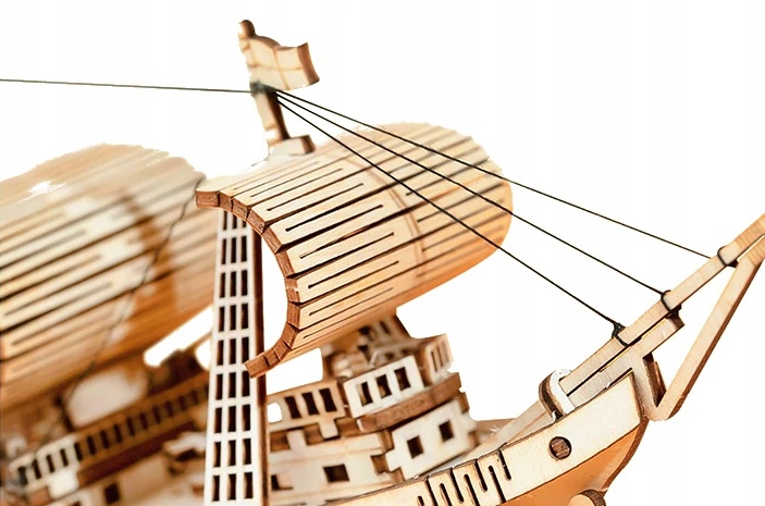 PUZZLE 3D MODEL DO SKŁADANIA STATEK ŻAGLOWIEC