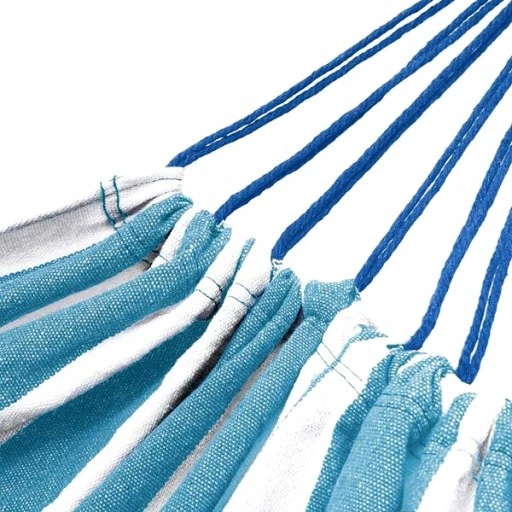 DUŻY HAMAK OGRODOWY BAWEŁNA 155x120cm HUŚTAWKA