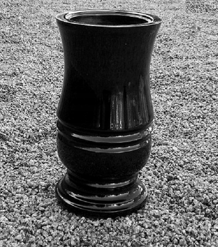 WAZON nagrobny FLAKON na cmentarz W17 czarny