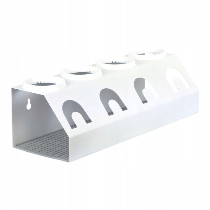 OCIEKACZ STOJAK METALOWY BIAŁY NA 4 BUTELKI DO SATURATORA SODASTREAM BRITA