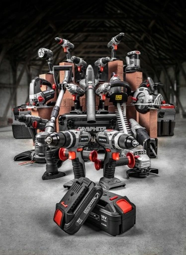 GRAPHITE NOŻYCE DO ŻYWOPŁOTU 18V 510mm SEKATOR DO KRZEWÓW Energy 18V 58G032