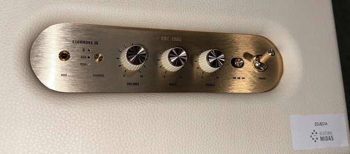 MARSHALL STANMORE III CREAM kremowy głośnik BLUETOOTH retro, przenośny