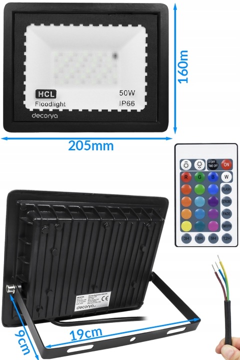 ZEWNĘTRZNE KOLOROWE OŚWIETLENIE LED ŚWIĄTECZNE LAMPKA ILUMINACJA FLASH IP66