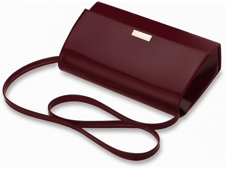 Kopertówka Elegancka Wieczorowa Torebka Wesele Wizytowa Na Ramię Burgundowa