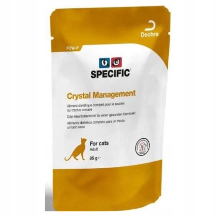 Karma weterynaryjna dla kotów Crystal Management FCW-P SPECIFIC 12x85g