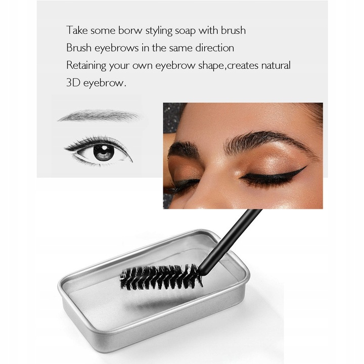 Mydło do brwi Bezbarwne mydło do stylizacji