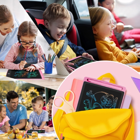 TABLET GRAFICZNY DO RYSOWANIA DLA DZIECI EDUKACYJNY ZNIKOPIS MULTIKOLOR