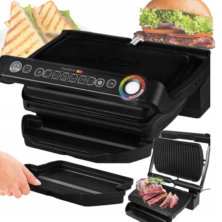 Grill elektryczny Tefal OptiGrill 2000 W GC705816 / 6 PROGRAMÓW