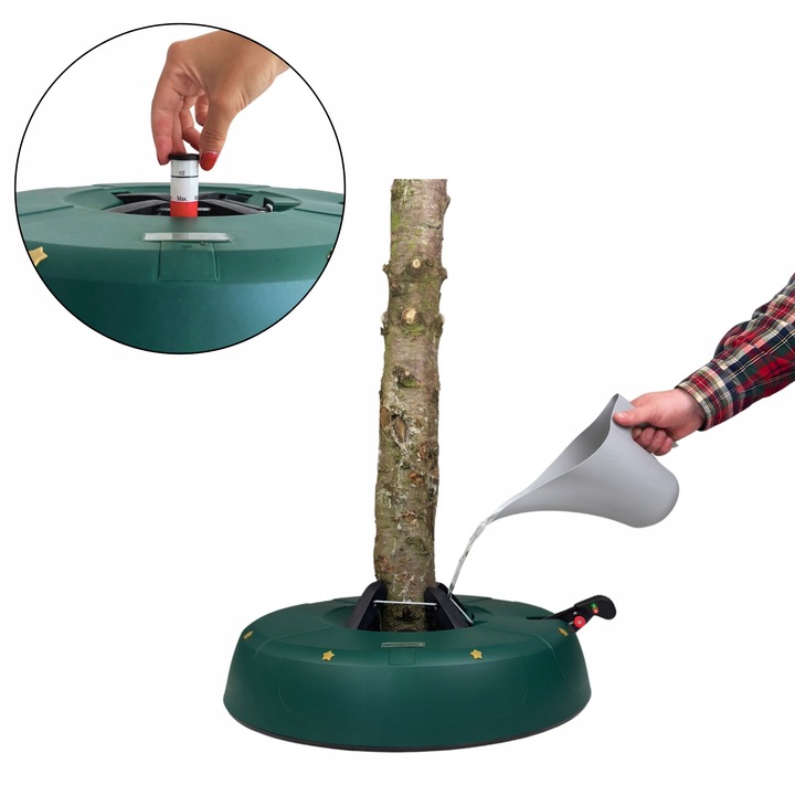 STOJAK CHOINKOWY SAMOZACISKOWY PODSTAWKA NA ŻYWĄ CHOINKĘ, WYSOKOŚĆ DO 4,5 M