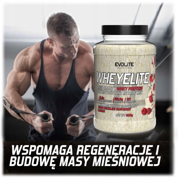 EVOLITE WHEYELITE 900g BIAŁKO KONCENTRAT IZOLAT PROTEIN WPC80 WPI SERWATKA