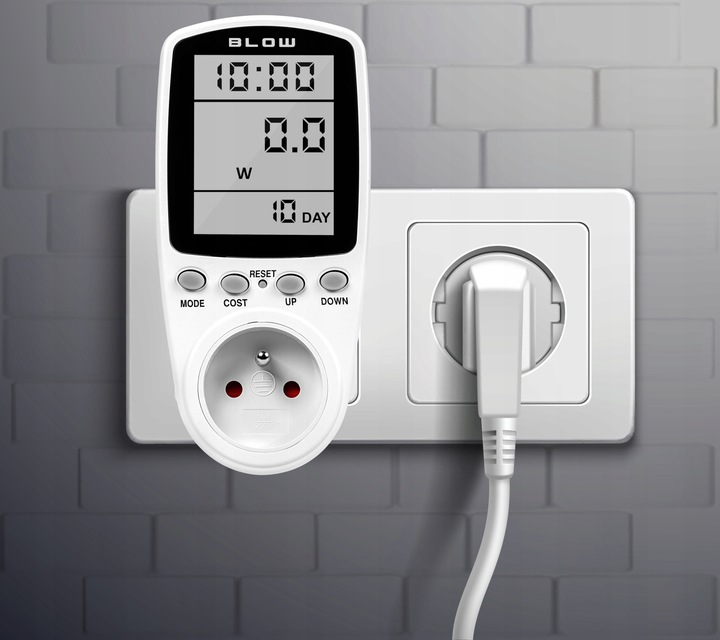 PRECYZYJNY WATOMIERZ WOLTOMIERZ LICZNIK ZUŻYCIA PRĄDU AMPEROMIERZ MIERNIK