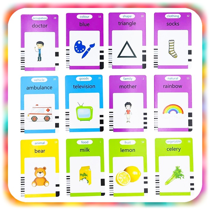 CZYTNIK KART DO WCZESNEJ NAUKI JĘZYKA ANGIELSKIEGO DLA DZIECI XL 510 SŁÓWEK