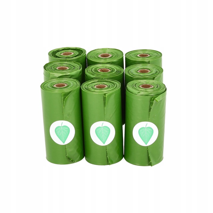 WORECZKI NA PSIE ODCHODY 540 SZTUK BIODEGRADOWALNE WORKI NA KUPY BIO + ETUI