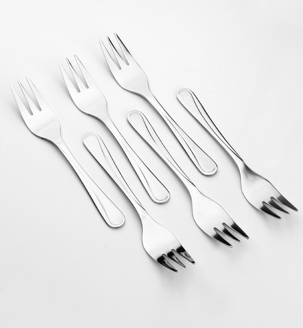 GERLACH MANGO SZTUĆCE KPL 6x WIDELCZYK DO CIASTA POŁYSK LUZ