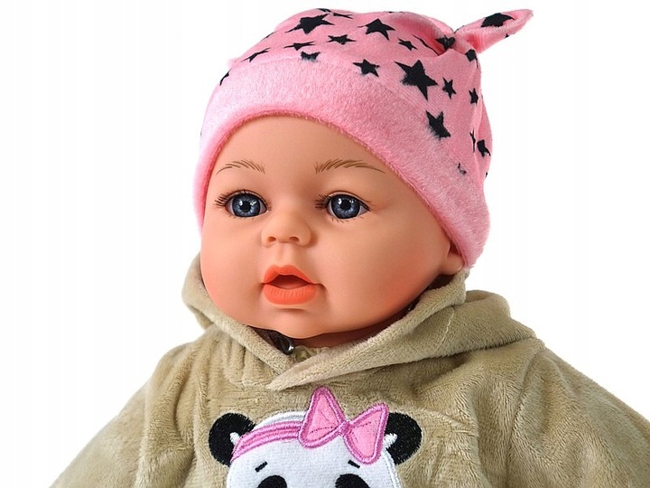 LALKA BOBAS 45cm MÓWI I ŚPIEWA, SMOCZEK