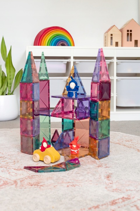 klocki magnetyczne Pastel Starter Pack 64 el. Connetix zestaw startowy