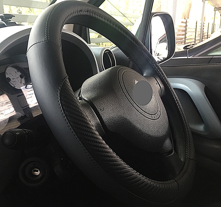 VW Golf 4 5 6 7 Jetta Passat B5 B6 B7 Polo UP! na kierownice skóra karbon