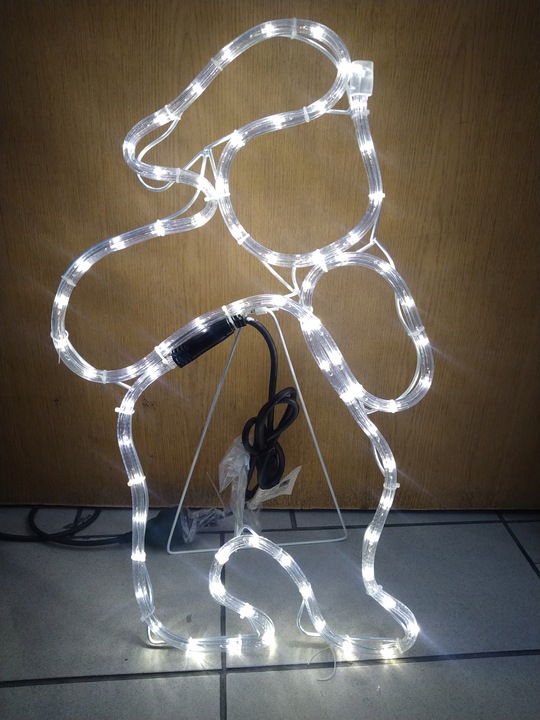 Świąteczna dekoracja MIKOŁAJ LED 3D 65x40cm