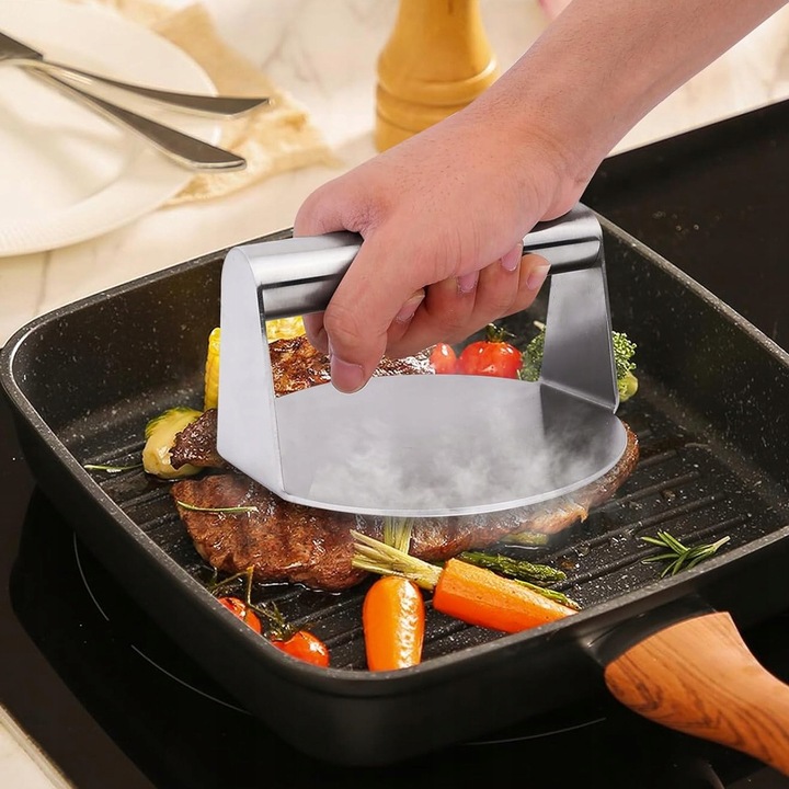 PRASKA FORMA DO KOTLETÓW BURGERÓW NA GRILLA PRASA DO HAMBURGERÓW