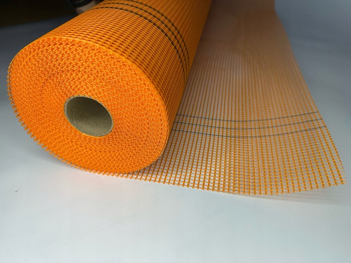 SIATKA PODTYNKOWA ELEWACYJNA160g/m2 pomarańczowa