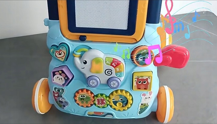 CHODZIK PCHACZ INTERAKTYWNY TABLICA EDUKACYJNY EFEKTY DŹWIĘKOWE RYSIK