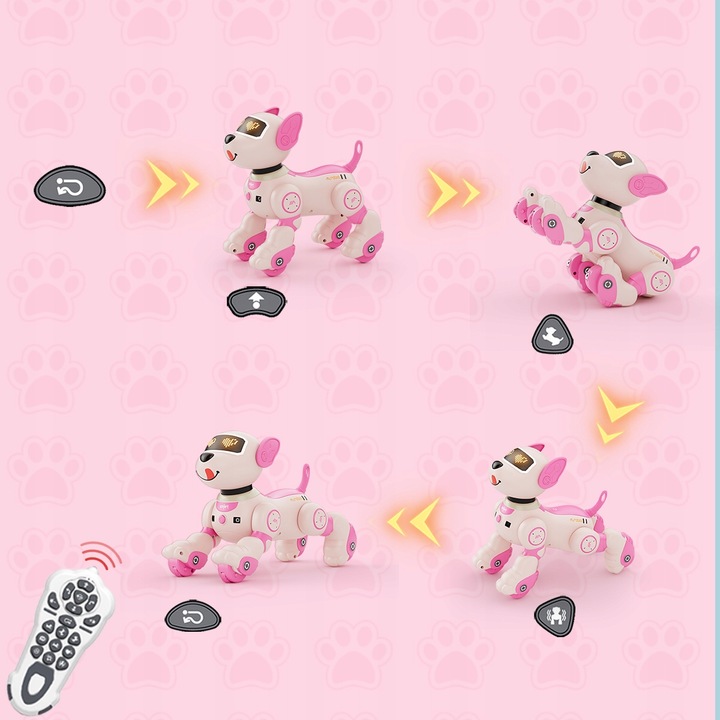 ROBOT INTERAKTYWNY PIES PIESEK ZDALNIE STEROWANY PROGRAMOWANY 20+ FUNKCJE