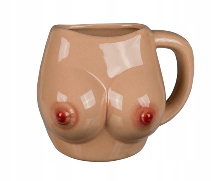 KUBEK ceramiczny PIERSI - cycki BIUST - dla faceta