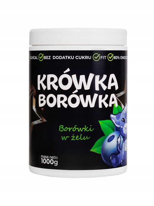 Frużelina FIT Borówka | Dżem bez Cukru Keto 80% PUSZKA XXL 1.1kg