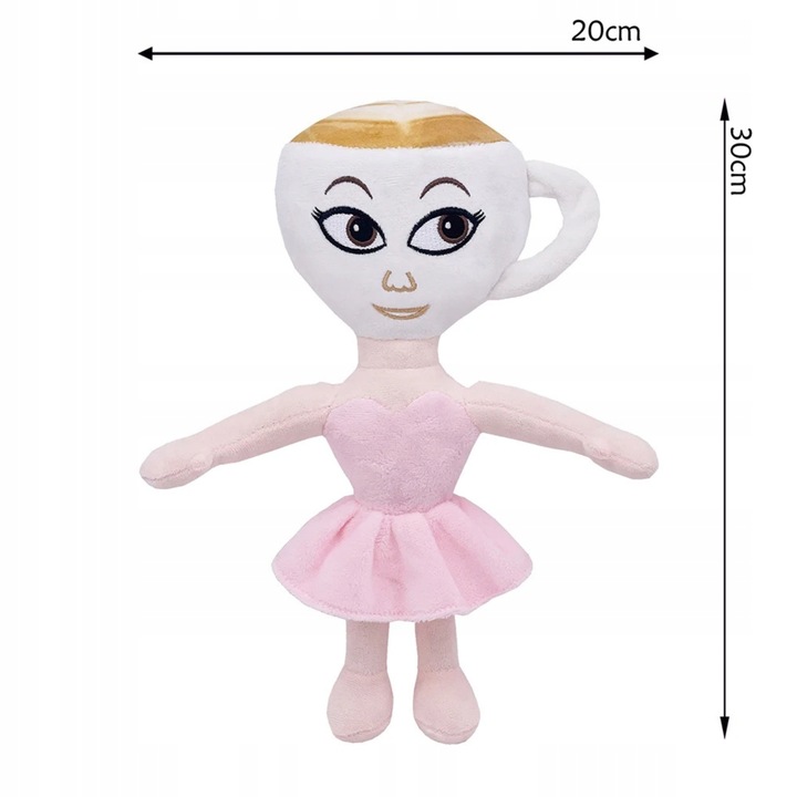 MASKOTKA PLUSZOWA PLUSZAK Balerina Capucina BRAINROT HIT NOWOŚĆ Baletnica