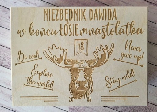 NIEZBĘDNIK PUDEŁKO PREZENT NA 18 20 30 40 50 60 URODZINY