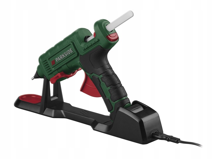 PISTOLET DO KLEJU NA GORĄCO PARKSIDE PHP + STACJA + ZAPAS KLEJU Nowy model