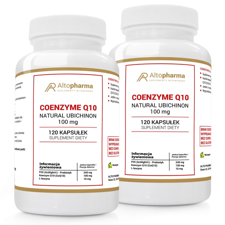 KOENZYM Q10 FORTE 100mg CoQ10 UBICHINON 120k