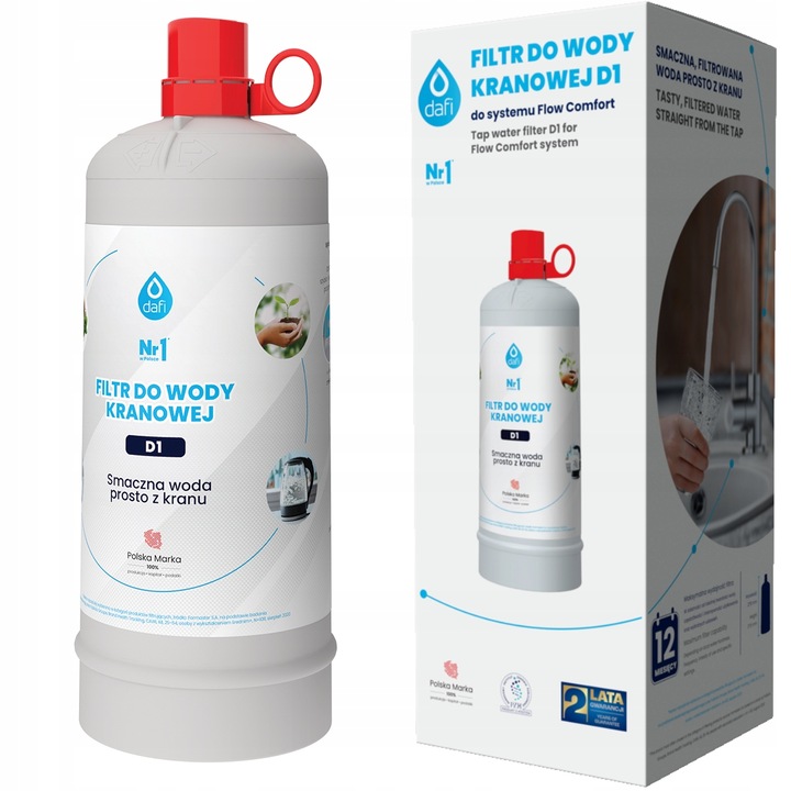 System filtrujący wodę kranową zestaw startowy Dafi Flow Comfort D1