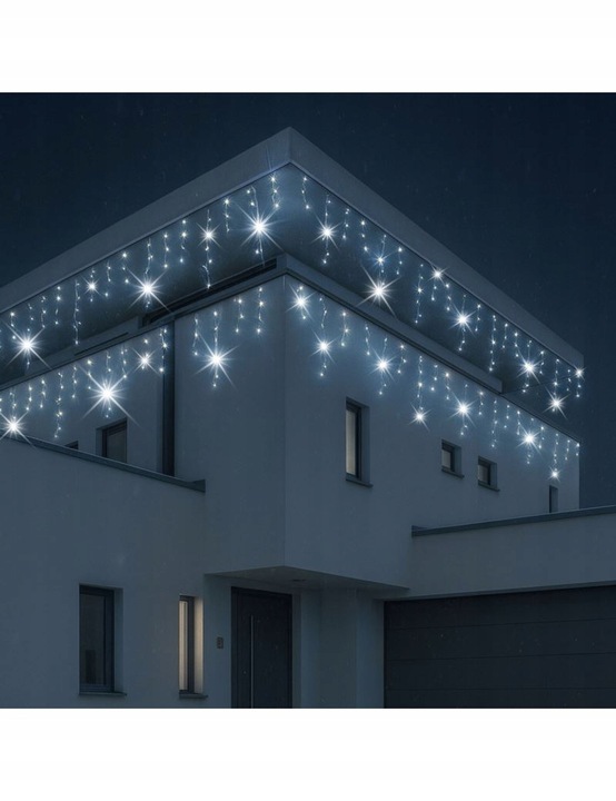 SOPLE 300 LED KURTYNA ŚWIETLNA ZEWNĘTRZNA BIAŁY ZIMNY FLASH 12M IP44