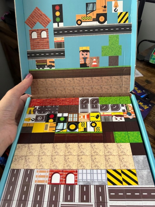 KLOCKI MAGNETYCZNE 3D KLOCKI SZEŚCIANY DLA DZIECI Z 4 KLOCKI LED - 2x138szt