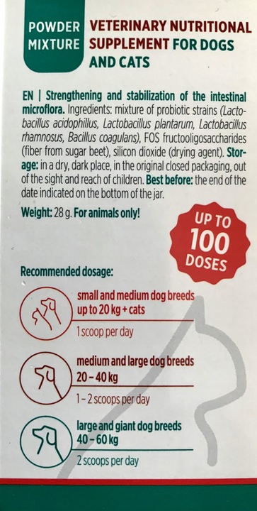 VITAR Veterinae GasterON SYMBIO - probiotyki i prebiotyki - aż 100 dawek