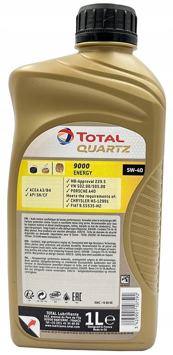 OLEJ TOTAL 5W-40 QUARTZ 9000 1L ENERGY