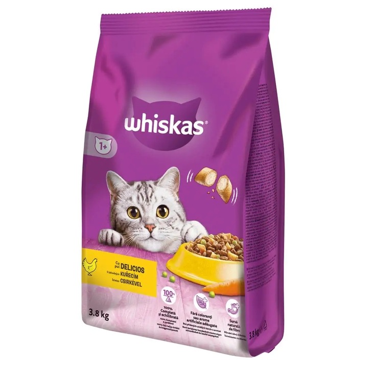 Whiskas Sucha karma dla kota z Kurczakiem 3,8kg