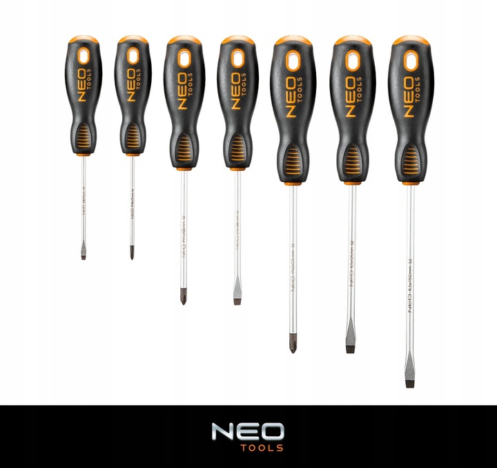 NEO KOMPLET ZESTAW WKRĘTAKÓW 7 ELEMENTÓW MAGNETYCZNE S2 BLISTER 04-206
