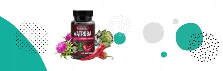Skoczylas WĄTROBA Ostropest Plamisty Karczoch 60 kapsułek Zdrowa wątroba
