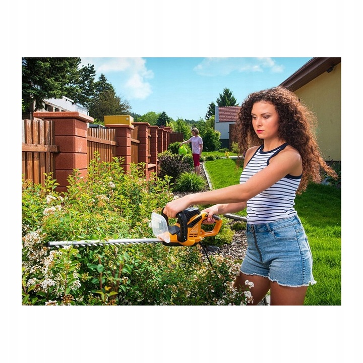 NOŻYCE ELEKTRYCZNE DIAMENT DO ŻYWOPŁOTU KRZEWÓW GAŁĘZI 50cm LASER CUT
