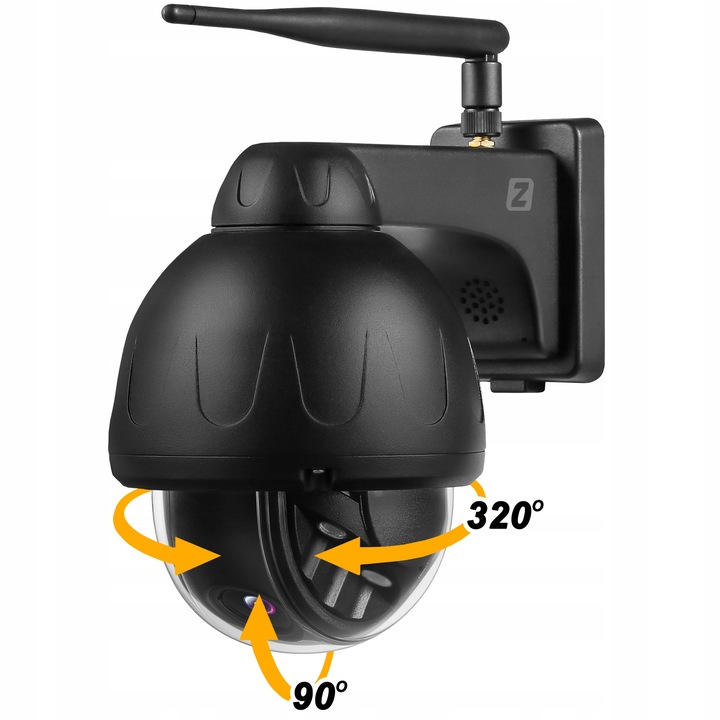Kamera Zewnętrzna Obrotowa WiFi 5MPx 4MPx Czarna