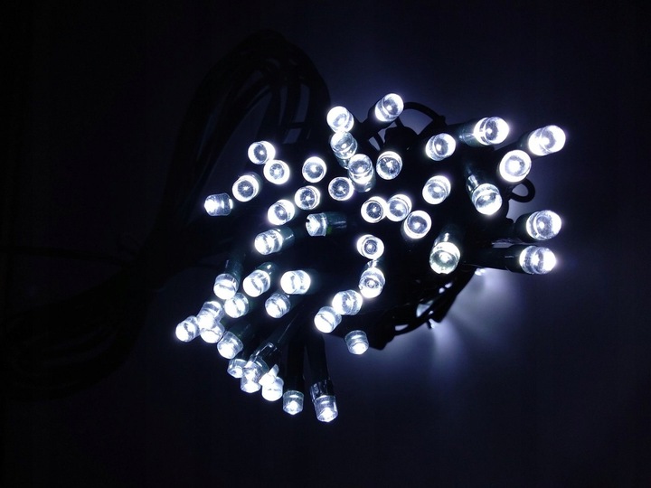 Lampki CHOINKOWE 500 LED ŚWIĄTECZNE BIAŁE ZIMNE ZEWNĘTRZNE WEWNĘTRZNE