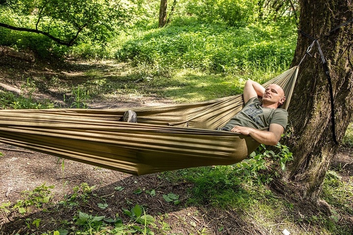 MOCNY HAMAK 200KG OGRODOWY SURVIVALOWY SURVIVAL TURYSTYCZNY NEO TOOLS