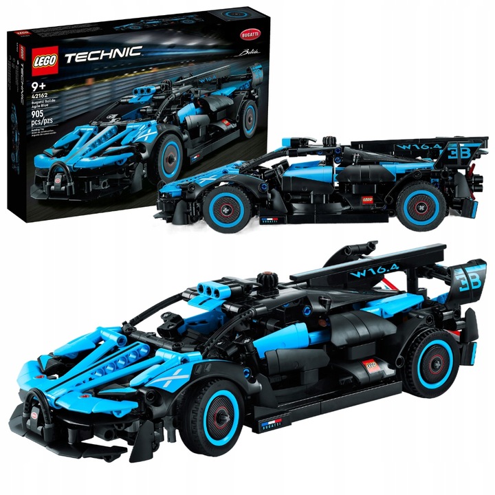 LEGO Technic Model Samochód Wyścigowy Auto Bugatti Bolide Agile Blue 42162
