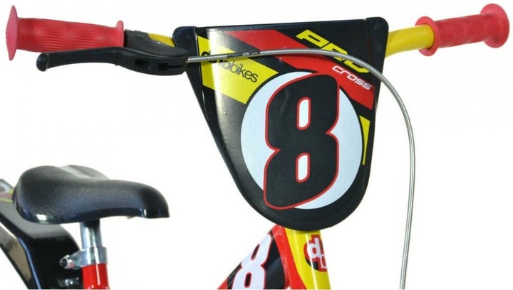 Rower dziecięcy Dino 123GLN czerwony 12"