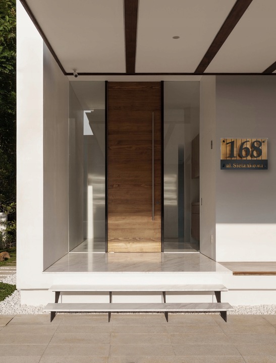 Tabliczka tablica adresowa numerem domu na dom 3d