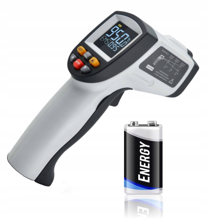 PIROMETR TERMOMETR LASEROWY BEZDOTYKOWY MIERNIK TEMPERATURY -50 +950 st.C